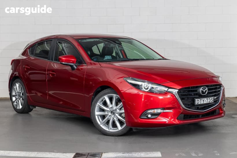 Red 2018 Mazda 3 Hatchback Sp25 Gt