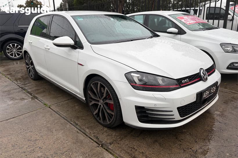 White 2014 Volkswagen Golf Hatchback Gti Performance