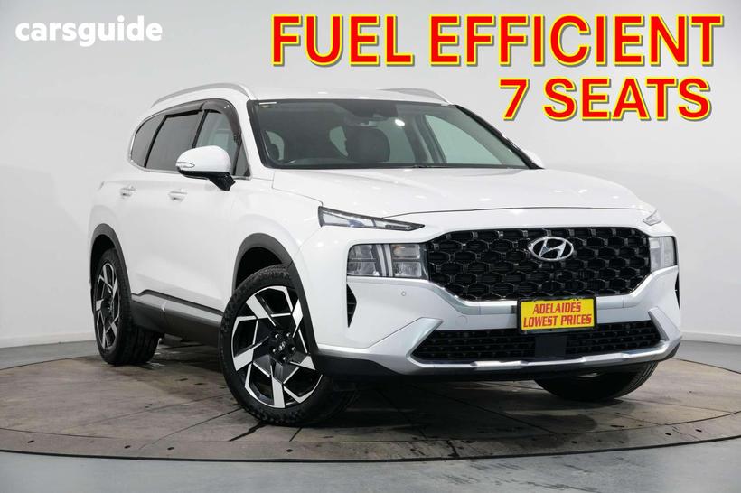 White 2021 Hyundai Santa FE Wagon Elite Crdi (Awd)