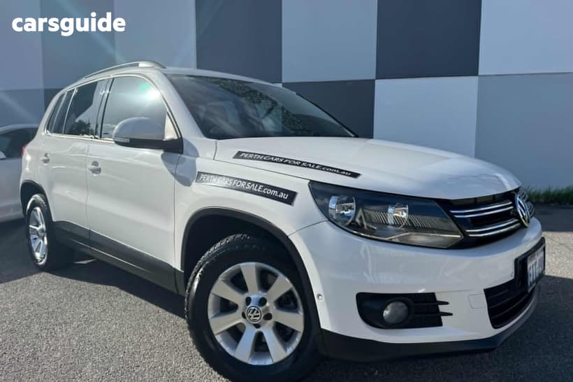 White 2013 Volkswagen Tiguan SUV 132 TSI PACIFIC 5NC MY14