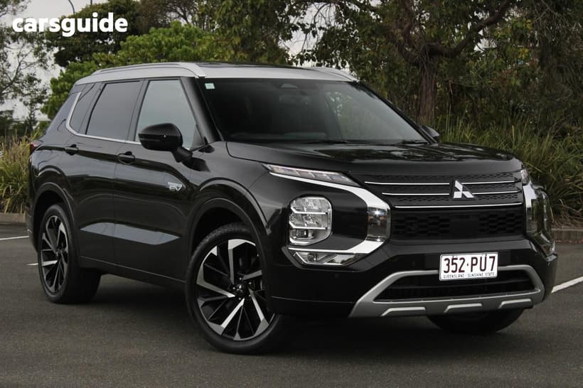 Black 2024 Mitsubishi Outlander Wagon Phev Exceed Tour 5+2 St (Awd)