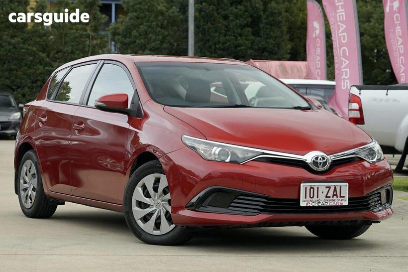 Red 2016 Toyota Corolla Hatchback Ascent
