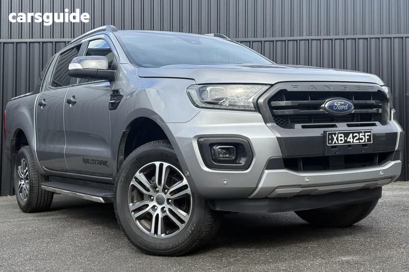 Grey 2020 Ford Ranger Double Cab Pick Up Wildtrak 2.0 (4X4)