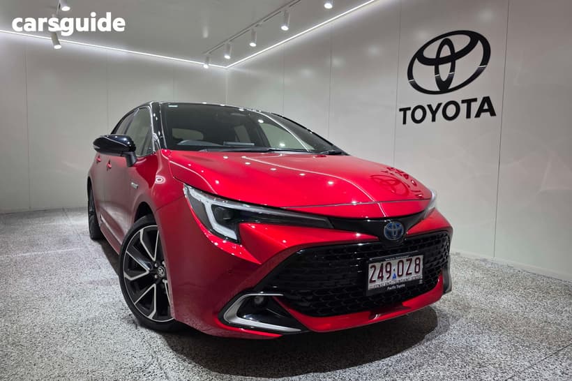 Red 2023 Toyota Corolla Hatchback Zr Hybrid