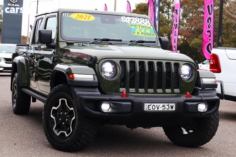 Green 2021 Jeep Gladiator Dual Cab Utility Rubicon (4X4)