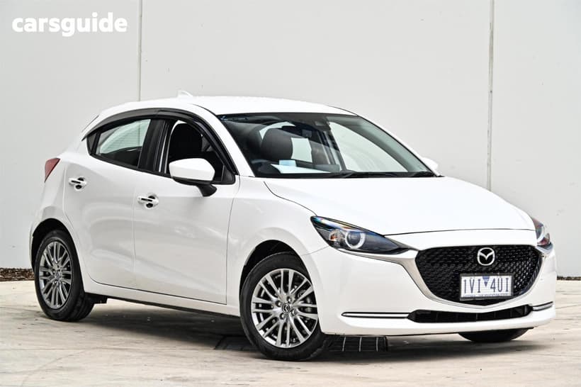 White 2021 Mazda 2 Hatchback G15 Evolve
