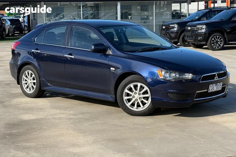 Blue 2012 Mitsubishi Lancer Hatchback Lx Sportback