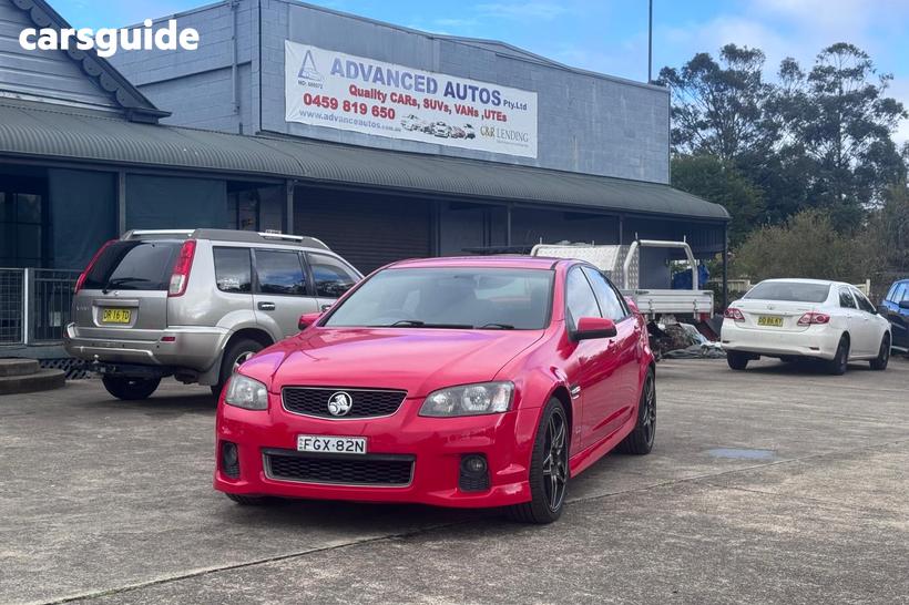 Red 2011 Holden Commodore Sedan Sv6