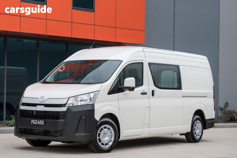 White 2022 Toyota HiAce Van Slwb
