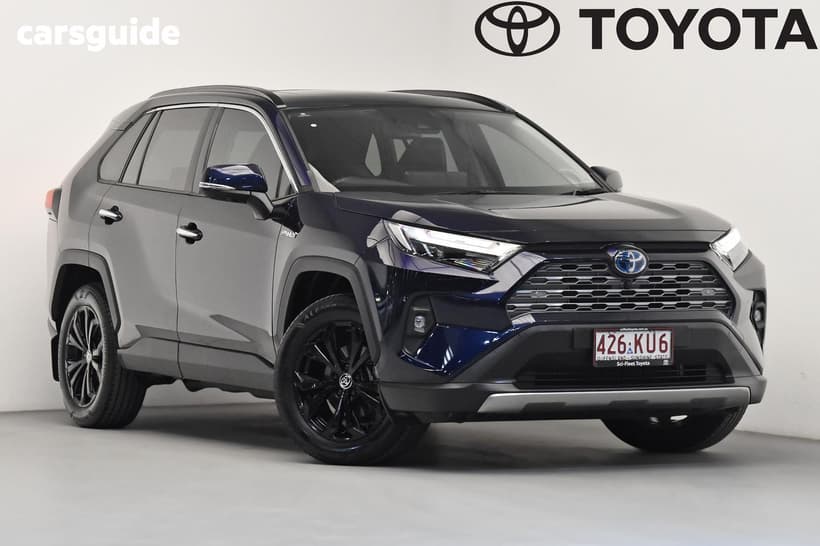 Blue 2024 Toyota RAV4 Wagon Cruiser (Awd) Hybrid