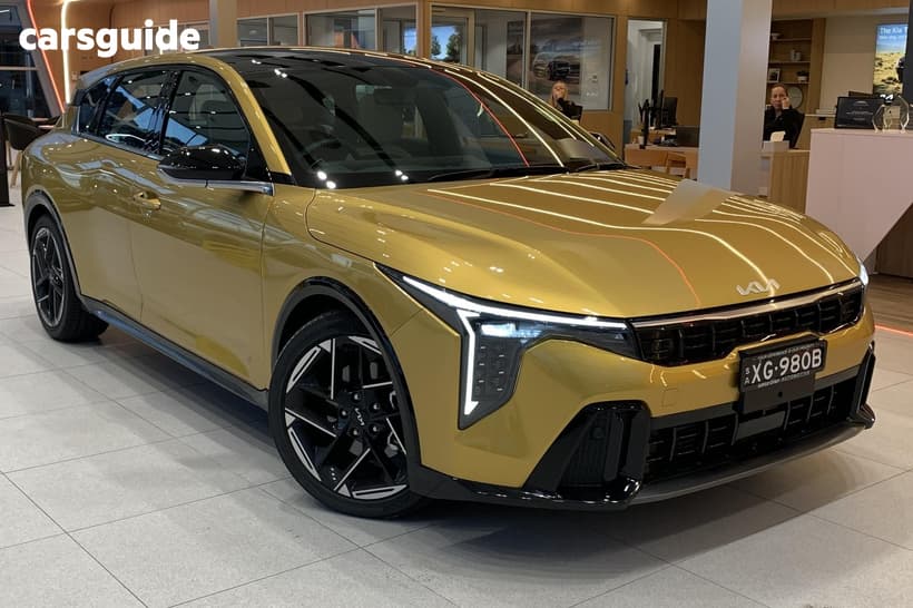 Yellow 2026 Kia K4 Hatchback Gt-Line