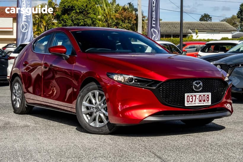 Red 2026 Mazda Mazda3 Hatchback G20 Pure