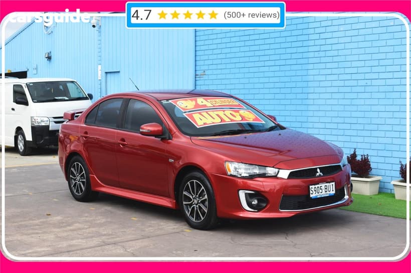 Red 2017 Mitsubishi Lancer Sedan Es Sport