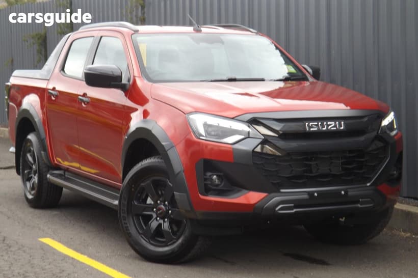 Orange 2026 Isuzu D-MAX Crew Cab Utility X-Terrain (4X4)