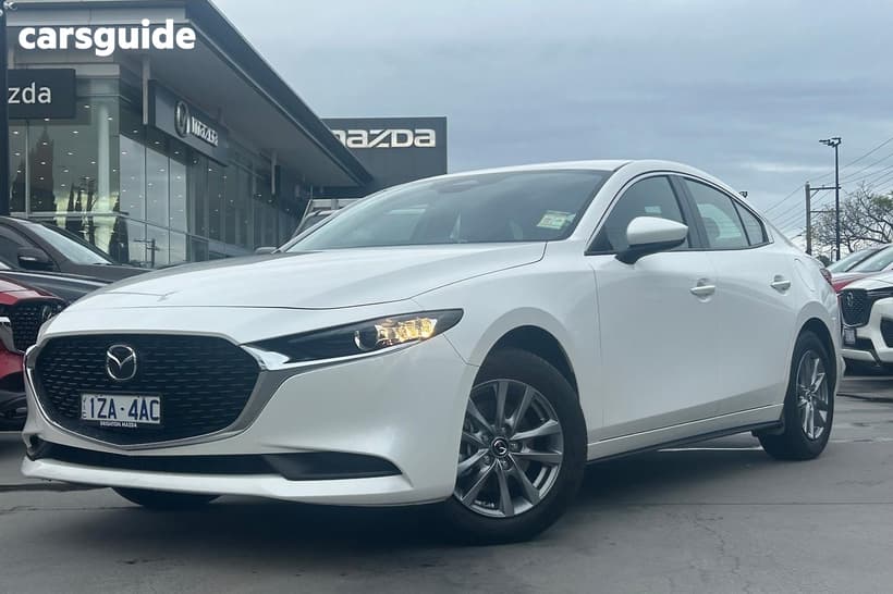 White 2025 Mazda 3 Sedan G20 Pure