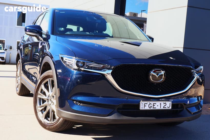 Blue 2021 Mazda CX-5 Wagon Akera (Awd)