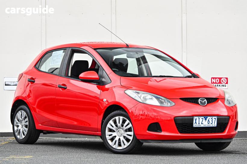 Red 2009 Mazda 2 Hatchback Neo