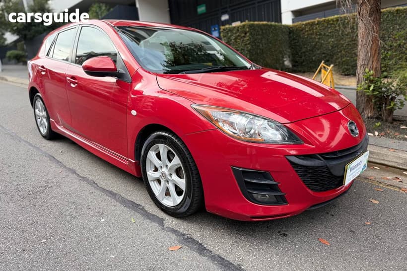 Red 2010 Mazda 3 Hatchback Maxx Sport