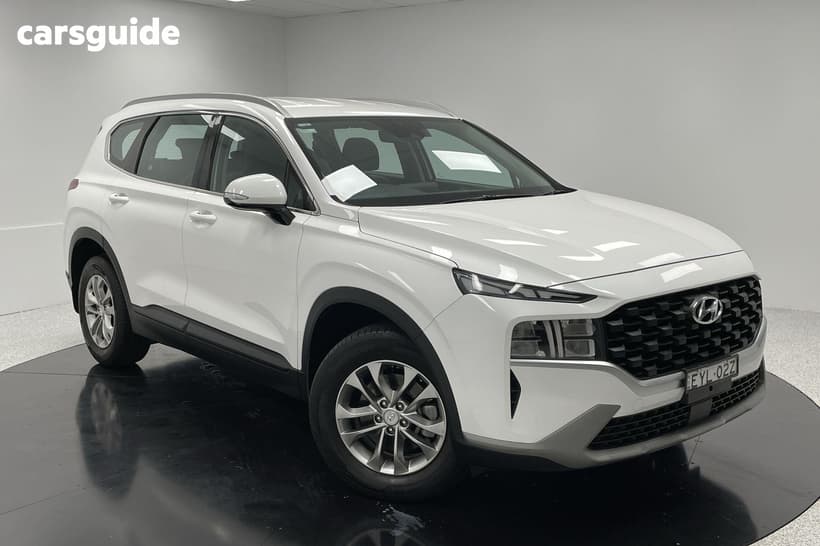 White 2021 Hyundai Santa FE Wagon Crdi (Awd)
