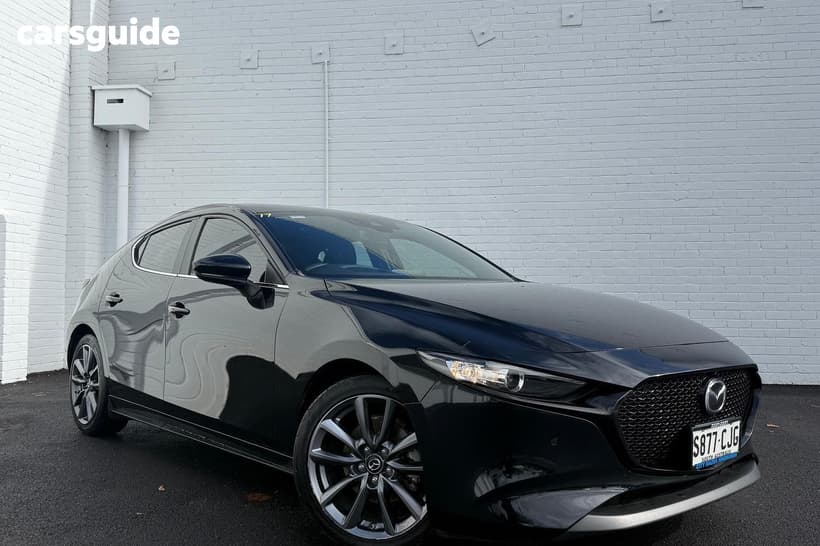 Black 2021 Mazda 3 Hatchback G25 Evolve