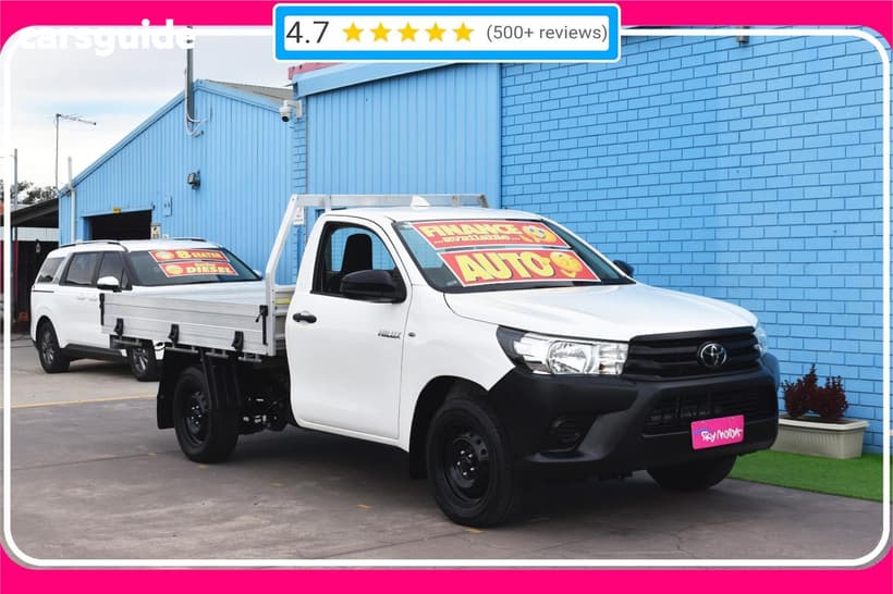 White 2022 Toyota Hilux Cab Chassis Workmate (4X2)