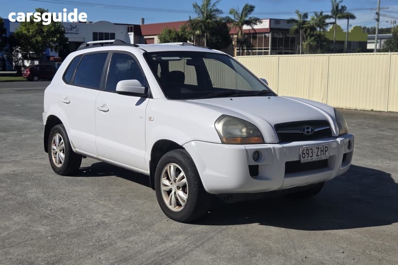 White 2008 Hyundai Tucson Wagon City Elite