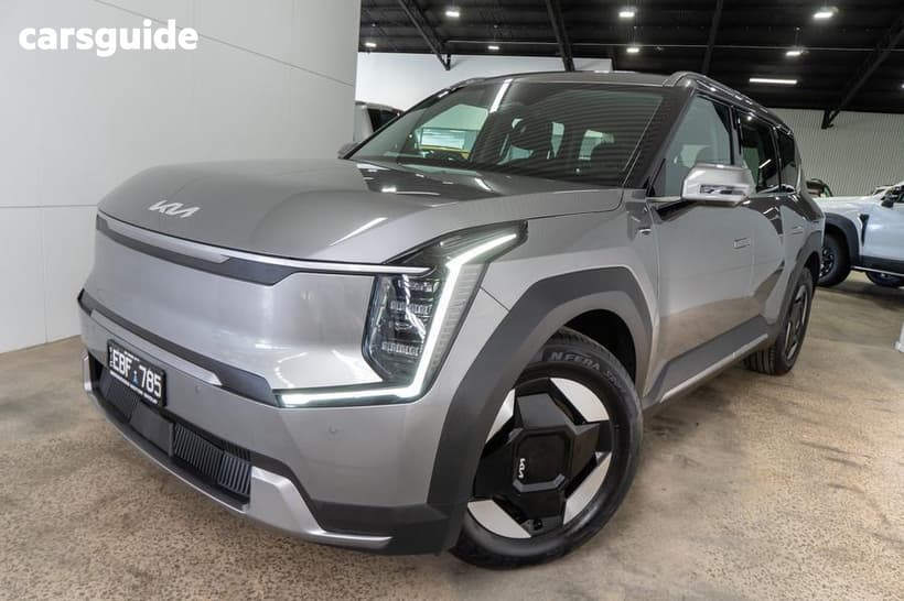 Grey 2023 Kia EV9 Wagon Earth