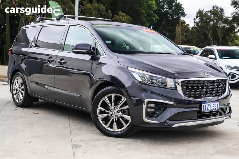 Grey 2019 Kia Carnival Wagon Platinum