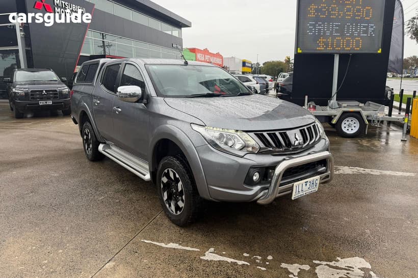 Grey 2017 Mitsubishi Triton Dual Cab Utility Exceed (4X4)