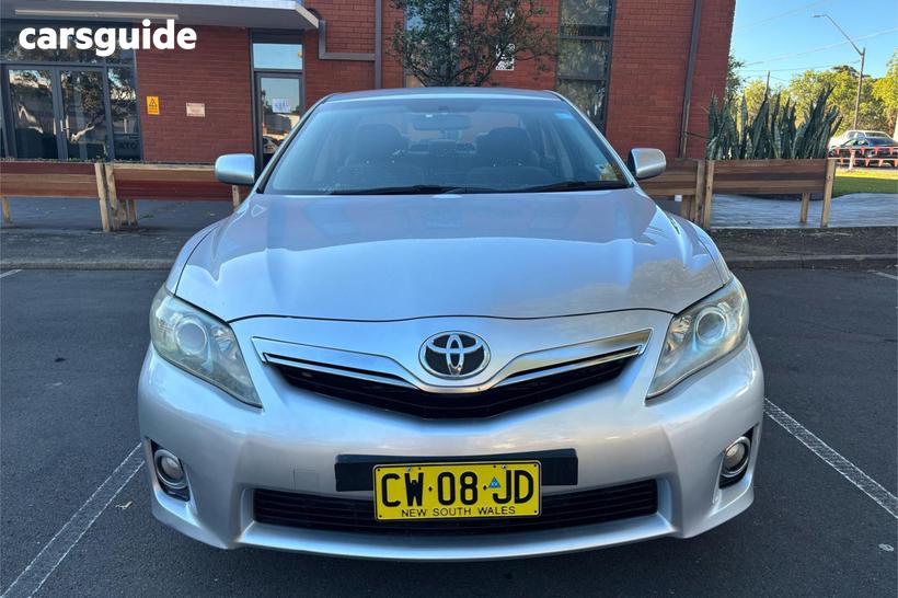 Silver 2010 Toyota Camry Sedan Hybrid