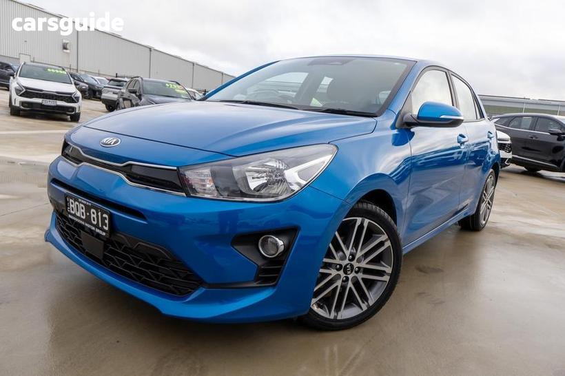 Blue 2021 Kia RIO Hatchback Sport