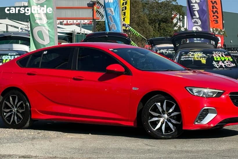 Red 2018 Holden Commodore Liftback Rs