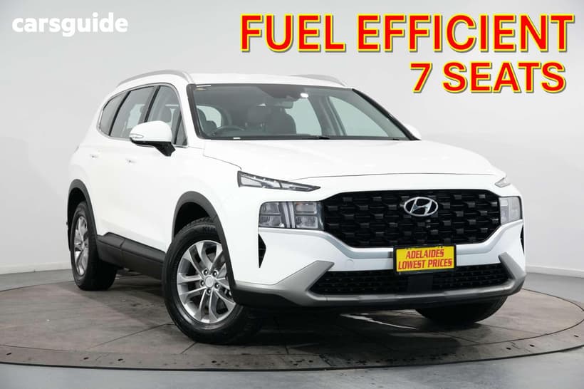 White 2023 Hyundai Santa FE Wagon Crdi (Awd)