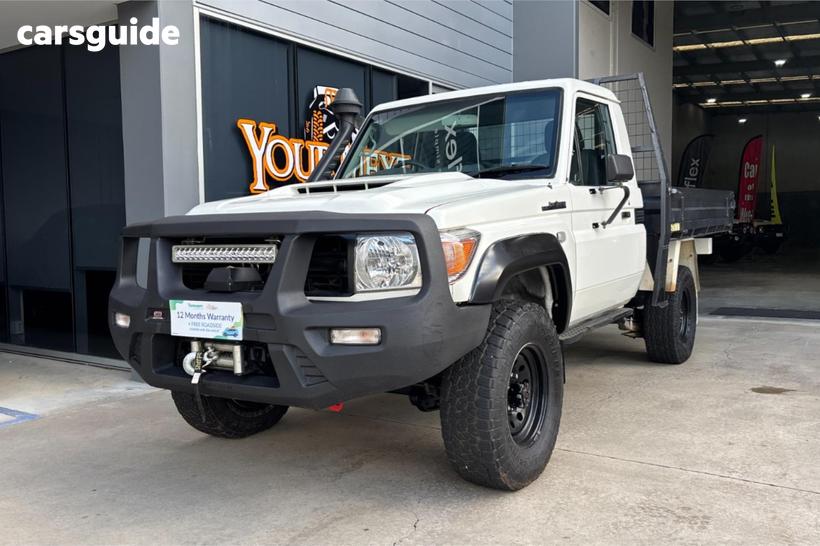 White 2020 Toyota Landcruiser Cab Chassis Workmate