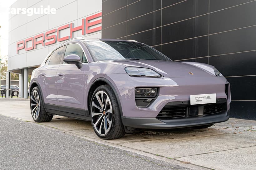 Purple 2024 Porsche Macan Wagon Electric 4
