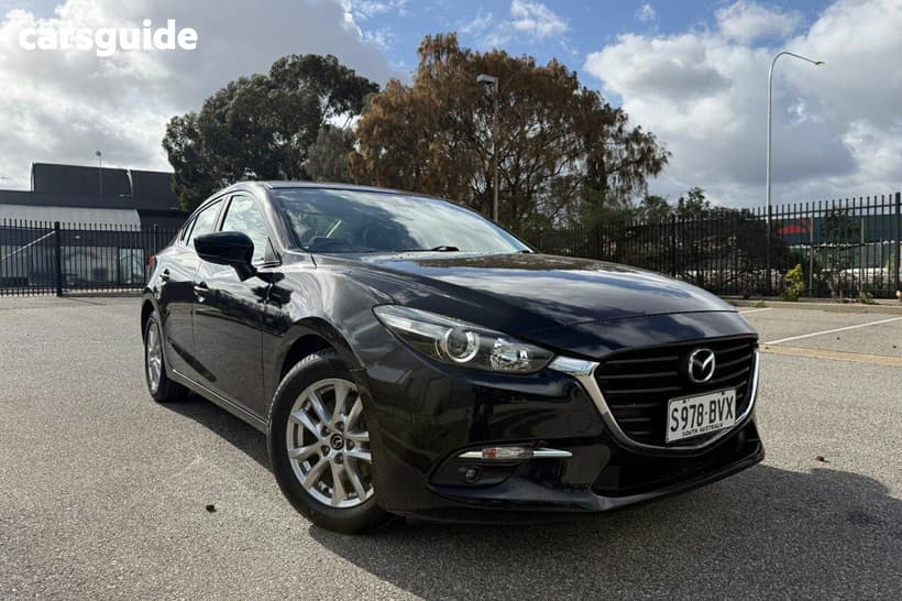 Black 2018 Mazda 3 Sedan Maxx Sport