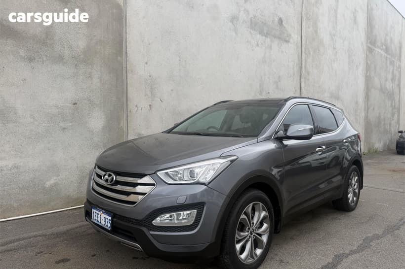 Silver 2013 Hyundai Santa FE Wagon Highlander Crdi (4X4)