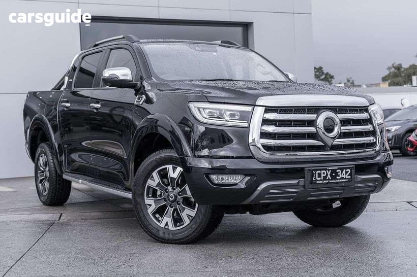 Black 2023 GWM UTE Dual Cab Utility Cannon-X (4X4)