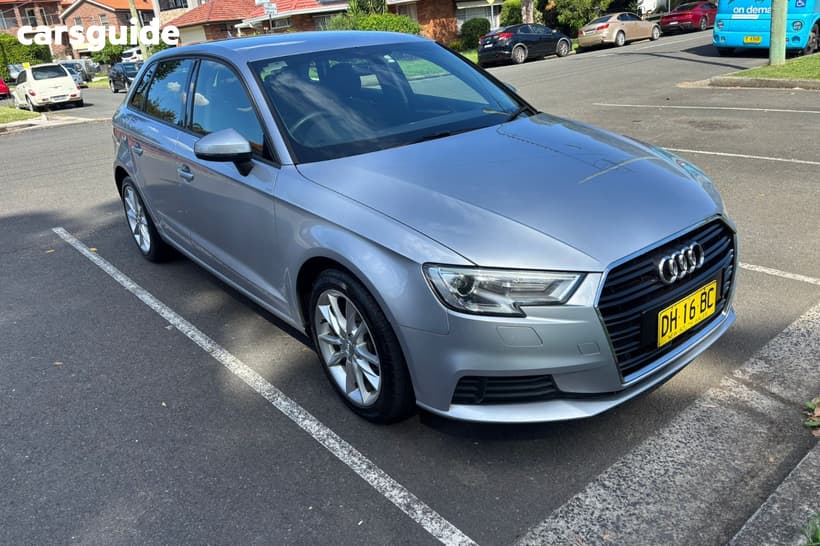 Silver 2017 Audi A3 Hatchback 1.6 Tdi Sportback
