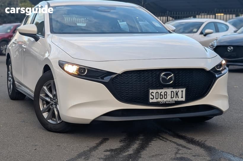 White 2026 Mazda Mazda3 Hatchback G20 Pure