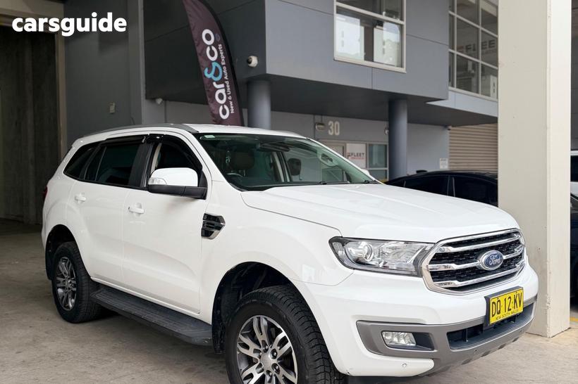 White 2019 Ford Everest SUV TREND
