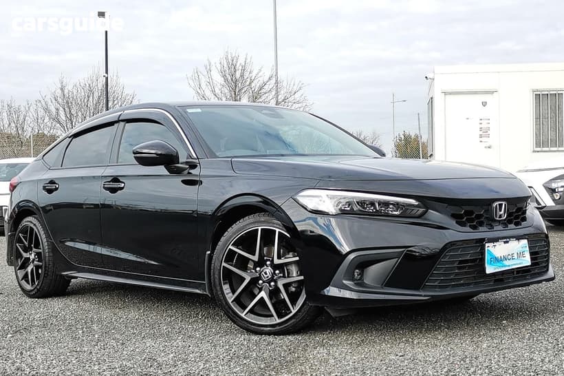 Black 2022 Honda Civic Hatchback Vti-Lx