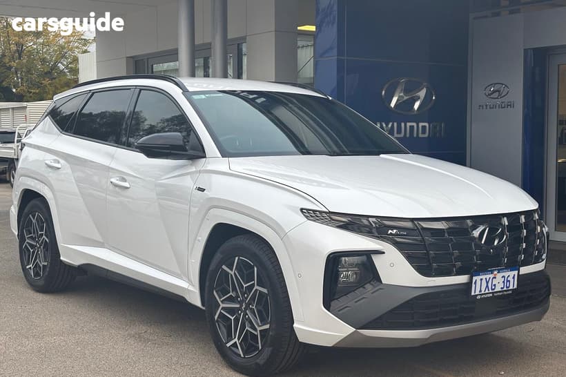 White 2023 Hyundai Tucson Wagon Highlander N Line (Awd)