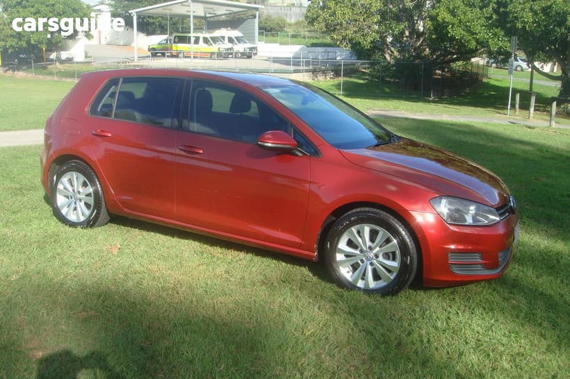 Orange 2013 Volkswagen Golf Hatchback 90 Tsi Comfortline