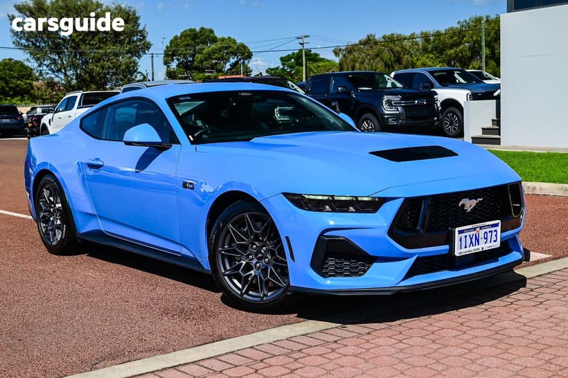 Blue 2025 Ford Mustang Fastback Dark Horse