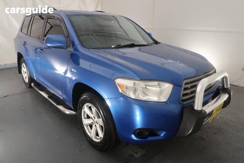 Blue 2009 Toyota Kluger Wagon Kx-R (Fwd) 7 Seat