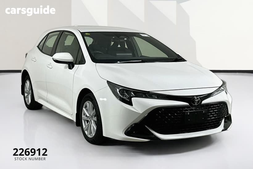 White 2024 Toyota Corolla Hatchback Ascent Sport