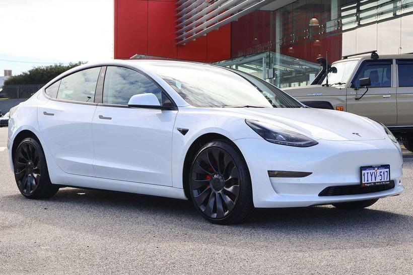White 2023 Tesla Model 3 Sedan Performance