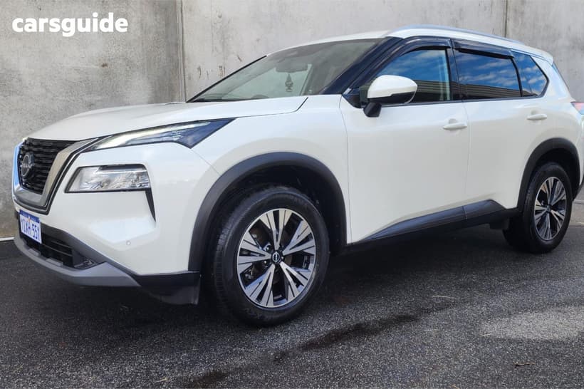 White 2023 Nissan X-Trail Wagon St-L (4Wd) 7 Seat