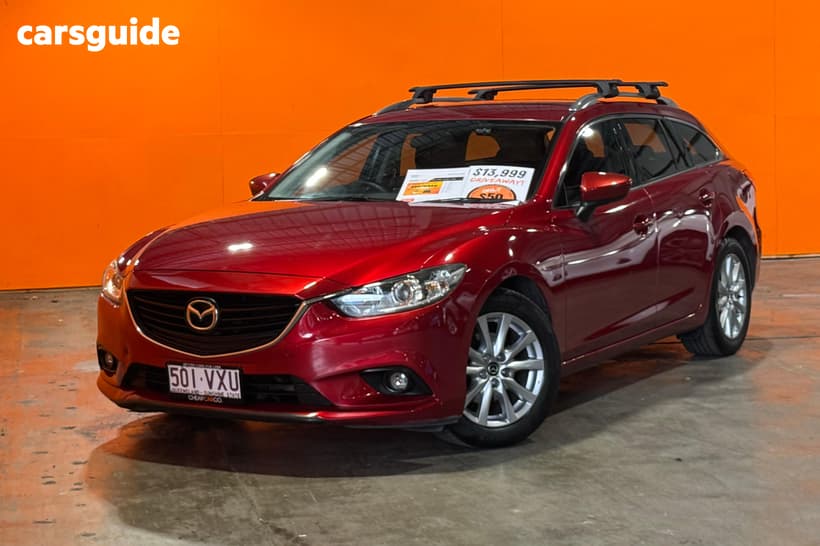 Red 2015 Mazda 6 Wagon Sport Safety